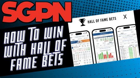 How to Use Hall of Fame Bets: Deep Stats, Parlay Analyzer .